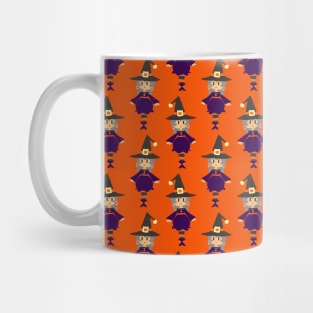 Gray Haired Witch Pattern Mug